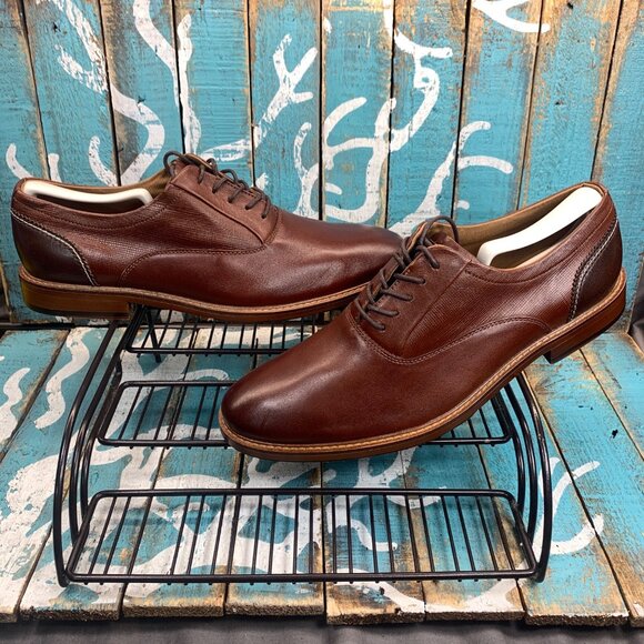 NEW ALDO Plain toe Brown Leather 5-Hole Mens Oxford Casual Shoes Sz 10 main image 9